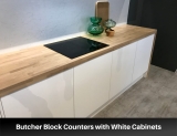 10 Examples of Butcher Block Counters with White Cabinets