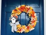 Dollar Tree Fall Wreath DIY: Creating a Charming Dollar Tree Mum Farmhouse Birdhouse Wreath